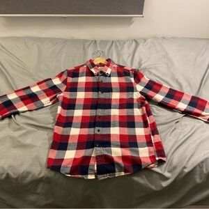 Plaid Red and Blue Men's Shirt